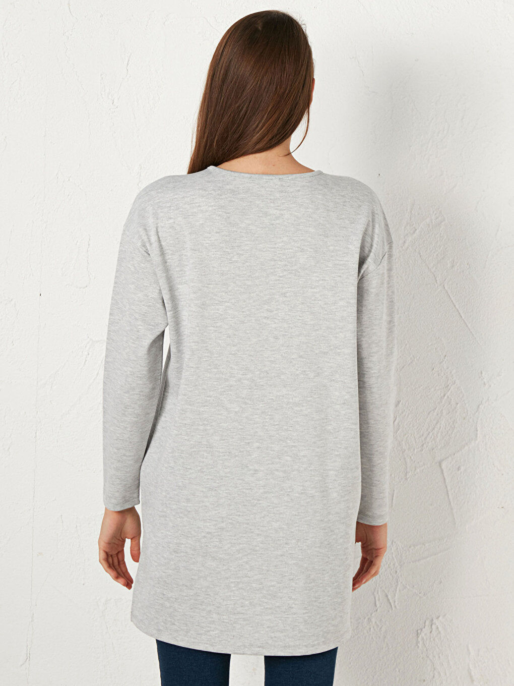 Long Sleeve Sequined Stretchy Tunic