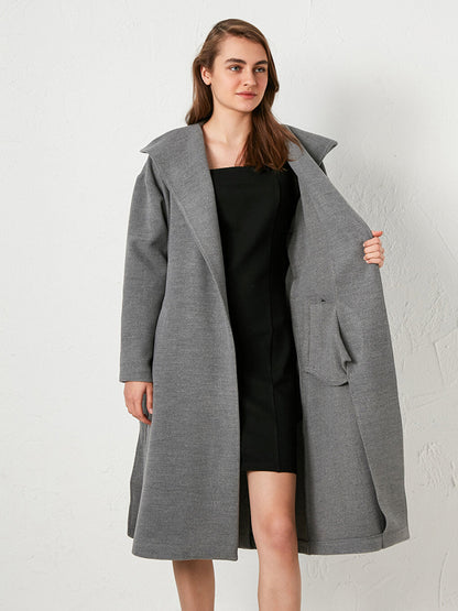 Hooded Belted Cashmere Coat