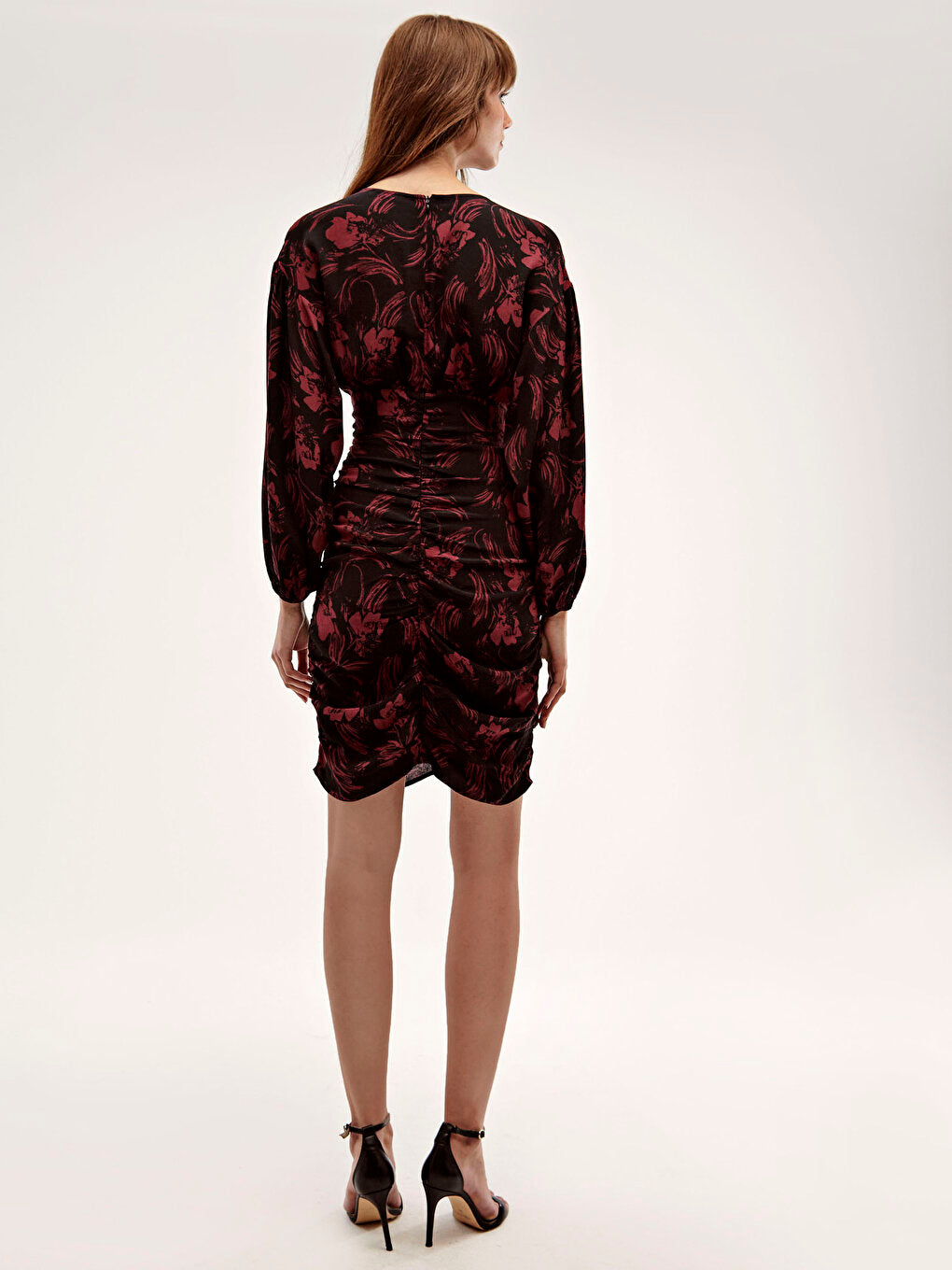 Floral Patterned Viscose Dress