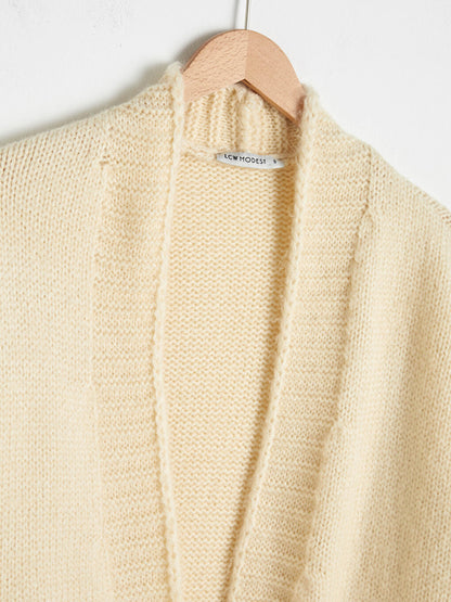 Thick Knitwear Cardigan with Pocket Detail