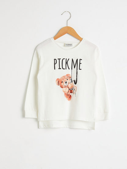 Girl's Printed Cotton T-Shirt