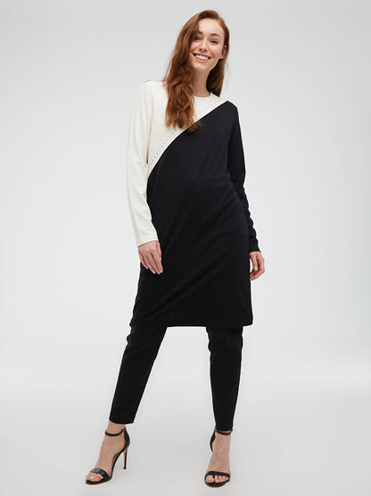 Crew Neck Stone Detailed Tunic