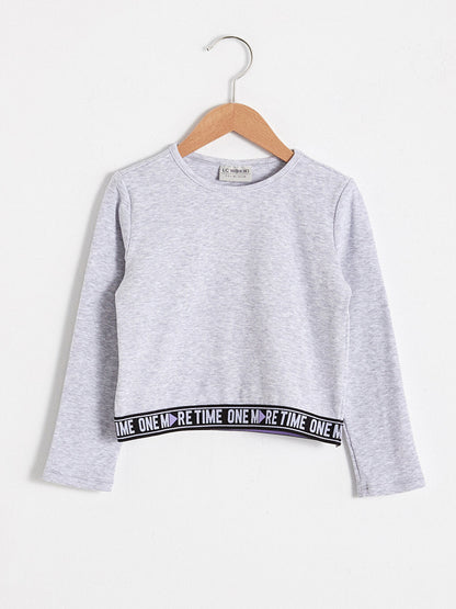 Girl's Slogan Text Printed T-Shirt