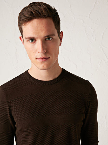 Crew Neck Fine Knitwear Sweater