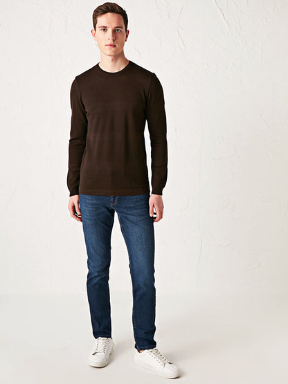 Crew Neck Fine Knitwear Sweater