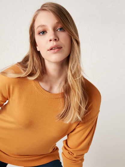 Crew Neck Knitwear Basic Sweater