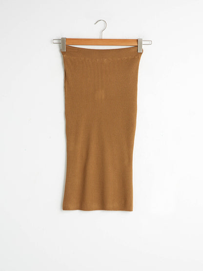 Midi Length Knitwear Skirt