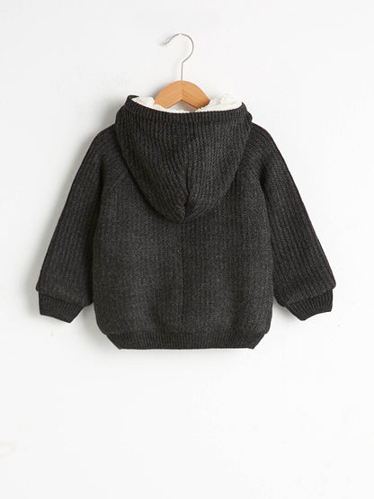 Baby Boy Zippered Knitwear Cardigan