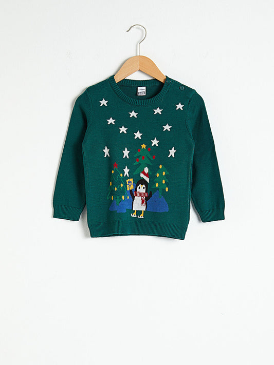 Baby Boy New Year Themed Knitwear Sweater