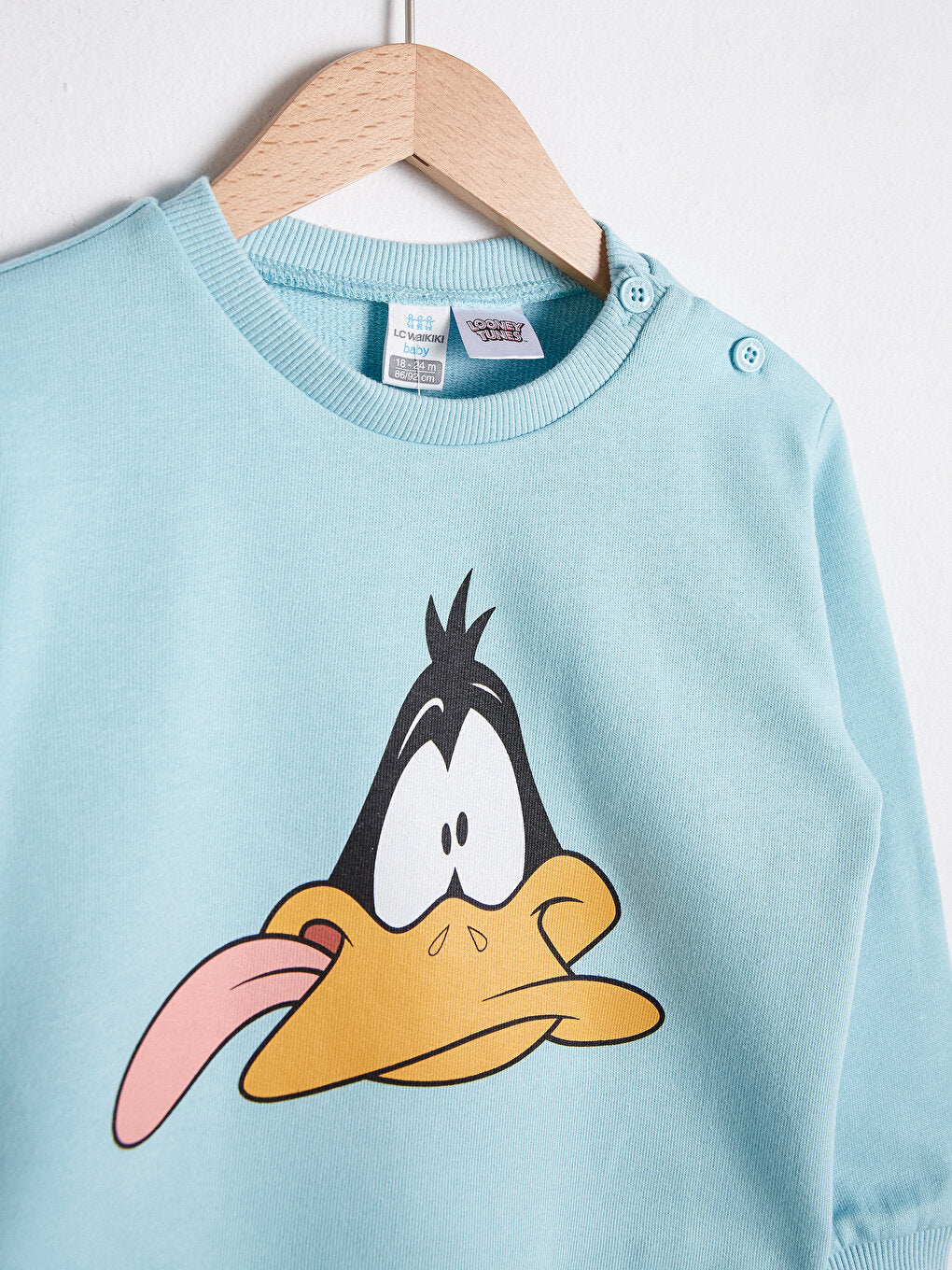 Baby Boy Daffy Duck Printed Sweatshirt