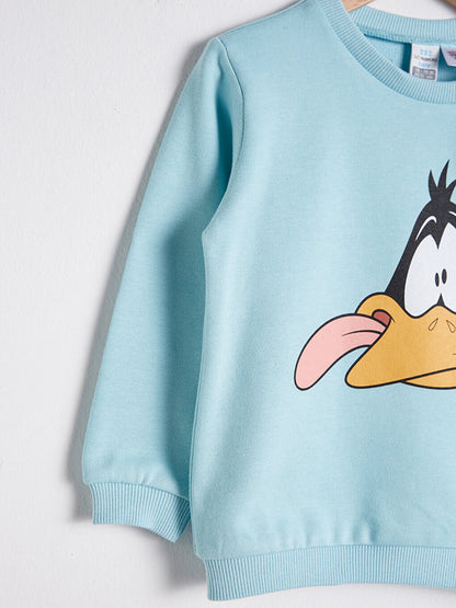 Baby Boy Daffy Duck Printed Sweatshirt