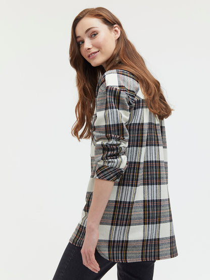 Plaid Shirt with Pocket Detail