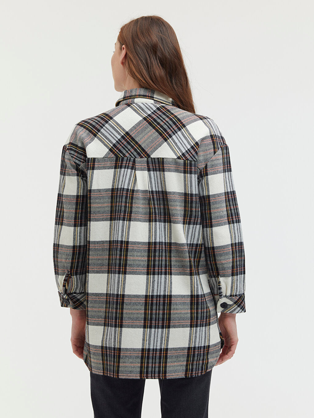 Plaid Shirt with Pocket Detail