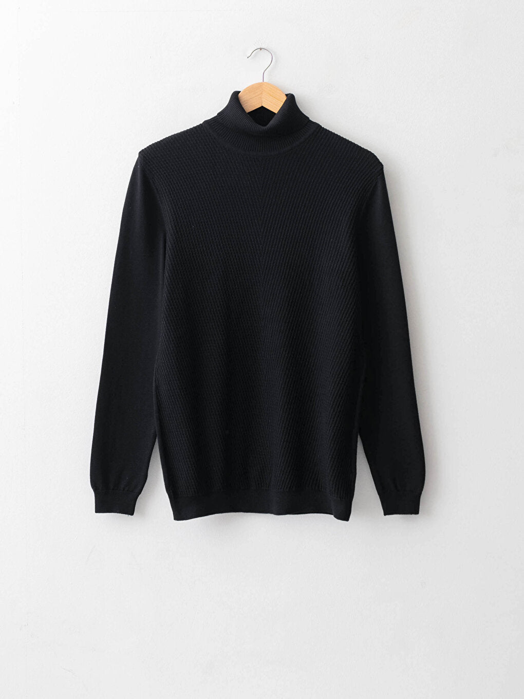 Turtleneck Long Sleeve Thin Men's Knitwear Sweater