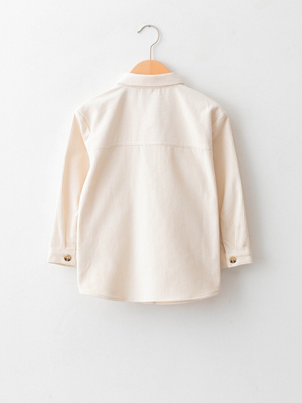 Basic Long Sleeve Velvet Girls' Shirt