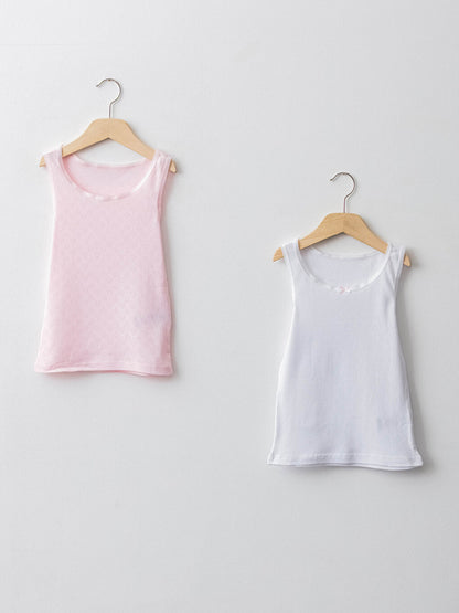 Cotton Girls' Undershirt 2-pack