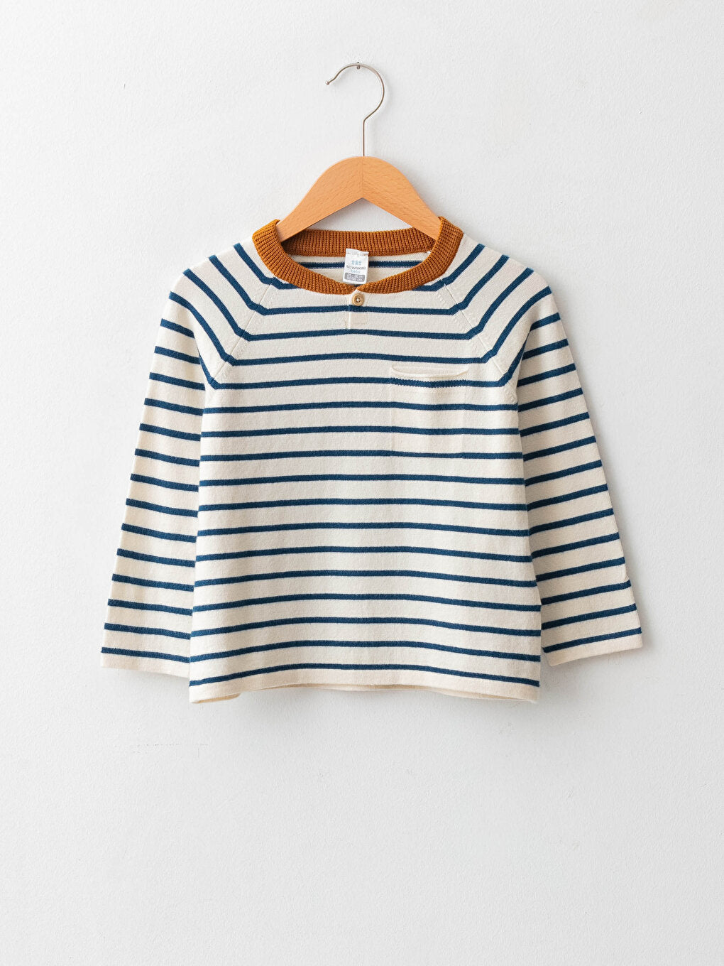 Crew Neck Long Sleeve Baby Boy Knitwear Sweater