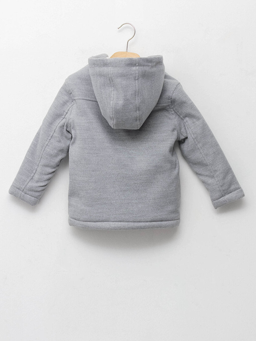 Hooded Basic Long Sleeve Baby Boy Coat