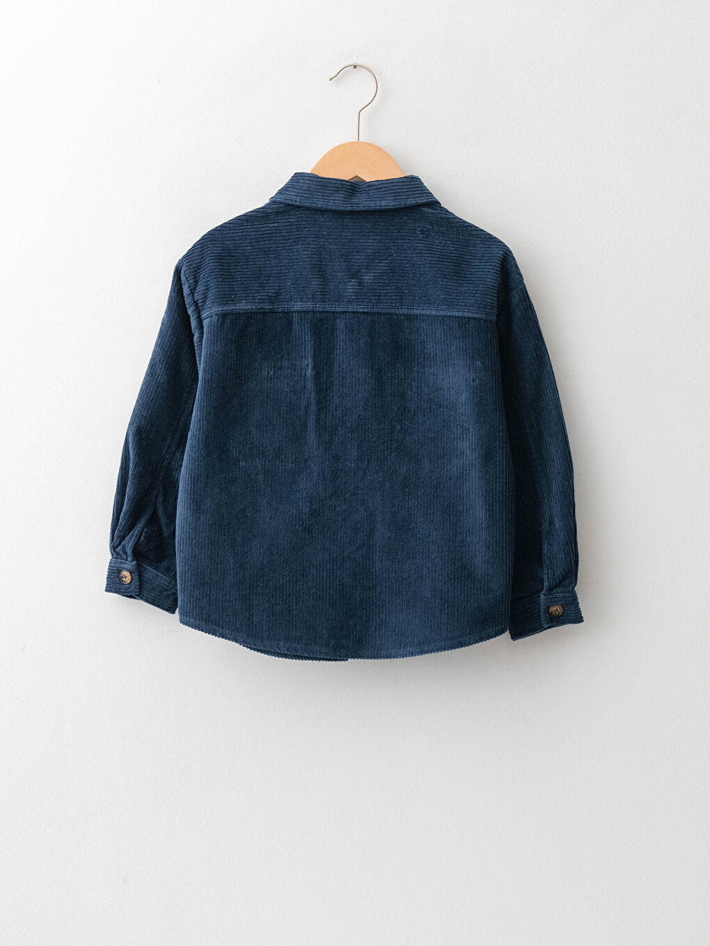 Basic Long Sleeve Velvet Boys Shirt