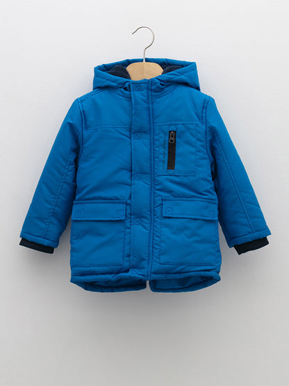 Hooded Basic Long Sleeve Baby Boy Coat