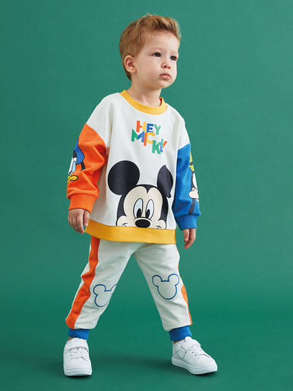 Elastic Waist Mickey Mouse Printed Baby Boy Jogger Tracksuit Bottom