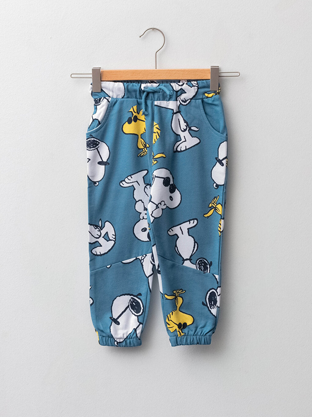 Elastic Waist Snoopy Printed Baby Boy Jogger Sweatpants