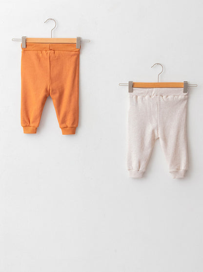 Elastic Waist Cotton Baby Boy Trousers 2-pack