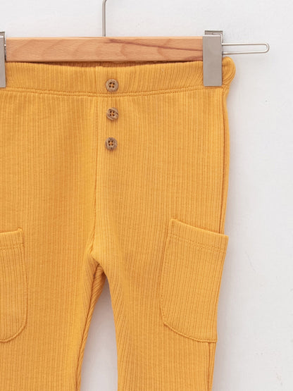 Baby Boy Trousers with Elastic Waist, 2-Piece