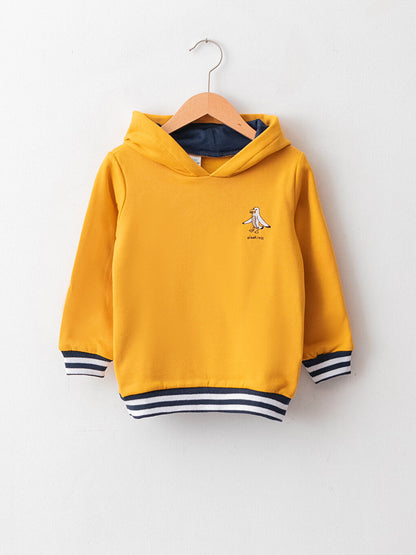 Long Sleeve Printed Baby Boy Hoodie