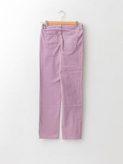 Basic Gabardine Girl's Trousers