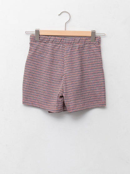 Button Detailed Girl's Shorts Skirt