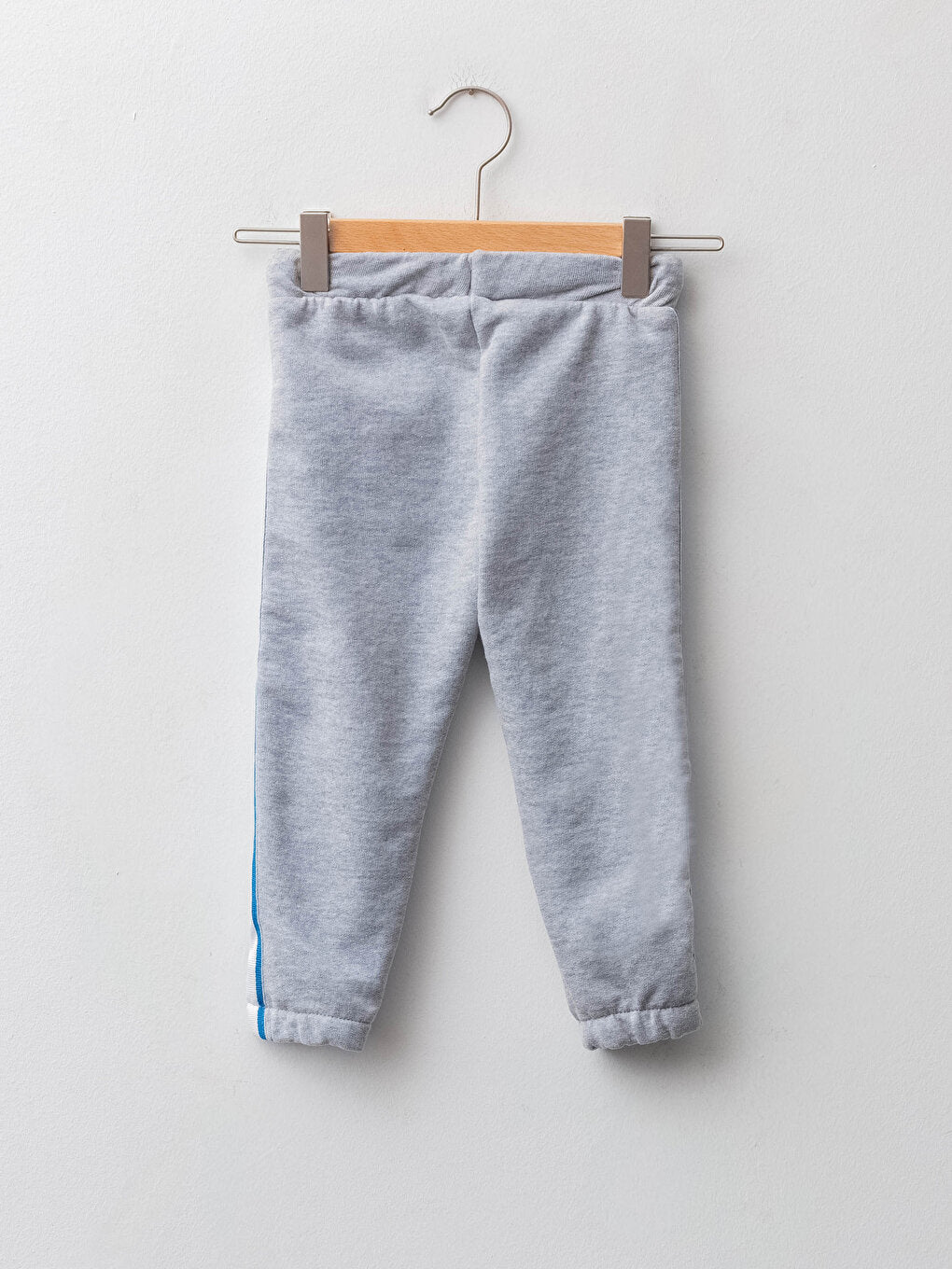 Baby Boy Tracksuit Bottom with Elastic Waist and Side Stripe Detail