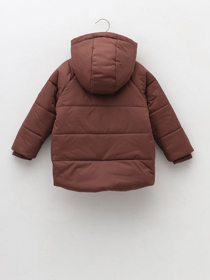 Hooded Basic Long Sleeve Baby Boy Coat