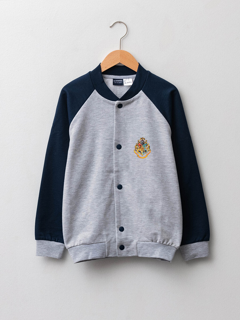 Crew Neck Harry Potter Printed Long Sleeve Boy Cardigan