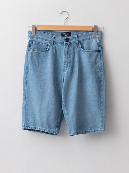 Standard Fit Bermuda Men's Jean Shorts