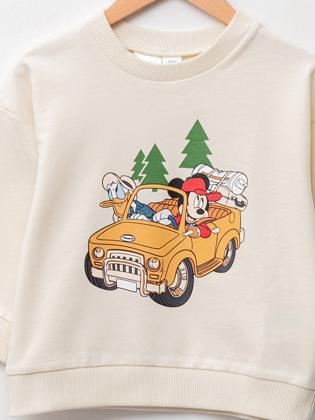 Crew Neck Long Sleeve Disney Printed Baby Boy Sweatshirt and Jogger Pants 2-Piece Set