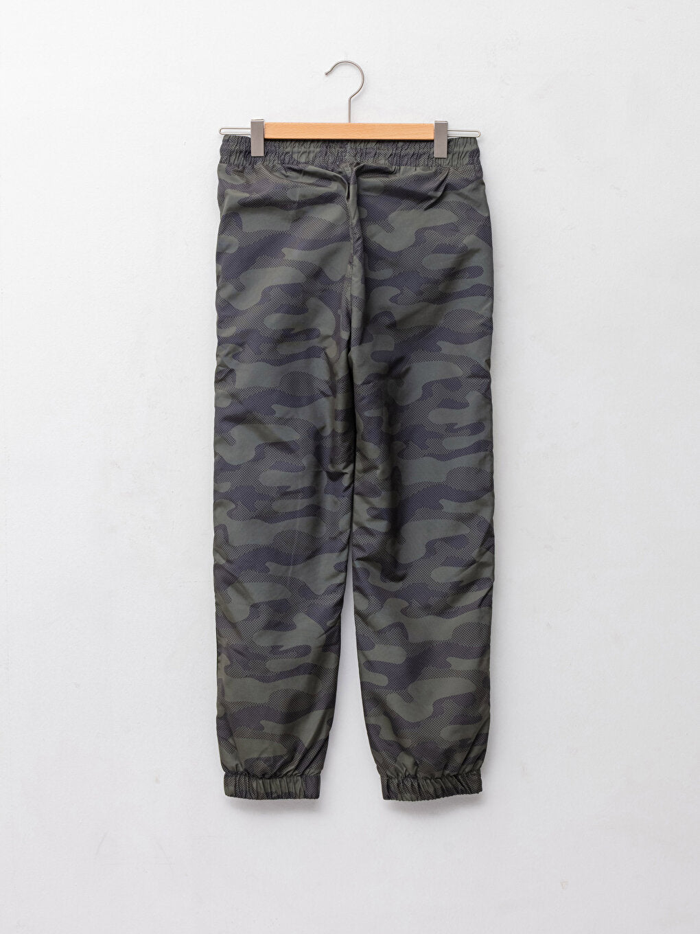 Elastic Waist Camouflage Patterned Fleece Lined Boy's Trousers