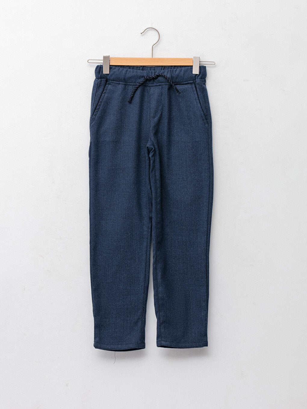 Gabardine Boy's Trousers with Elastic Waist