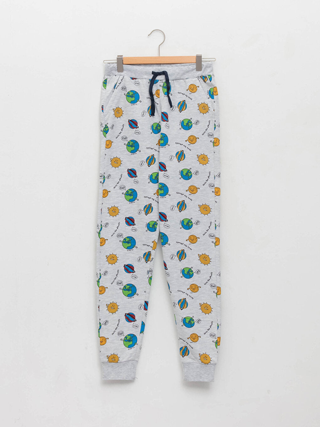 Printed Boys' Jogger Sweatpants with Elastic Waist