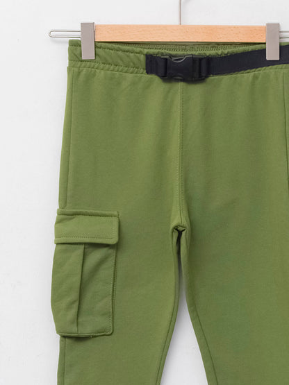 Basic Boy's Jogger Sweatpants with Elastic Waist