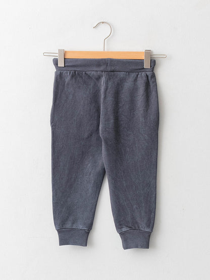 Basic Baby Boy Jogger Tracksuit Bottom with Elastic Waist