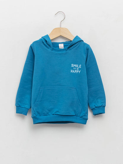 Long Sleeve Printed Baby Boy Hoodie