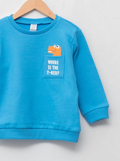 Crew Neck Long Sleeve Baby Boy Sweatshirt