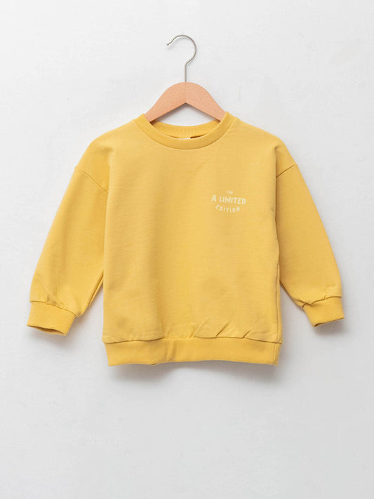 Crew Neck Long Sleeve Baby Boy Sweatshirt