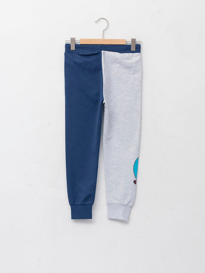 Elastic Waist Kral Şakir Printed Boy's Jogger Sweatpants