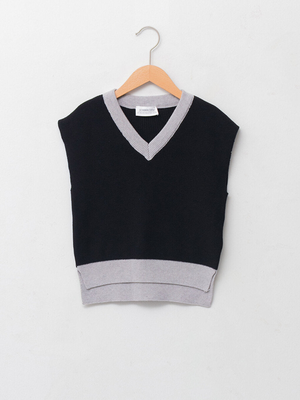 V-Neck Basic Baby Boy Knitwear Sweater