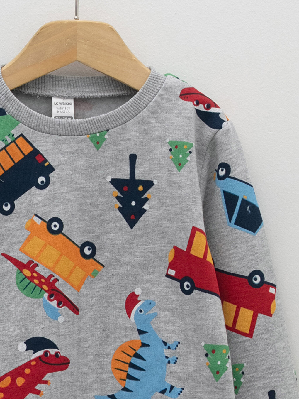 Crew Neck Long Sleeve Printed Baby Boy Sweatshirt 2-pack