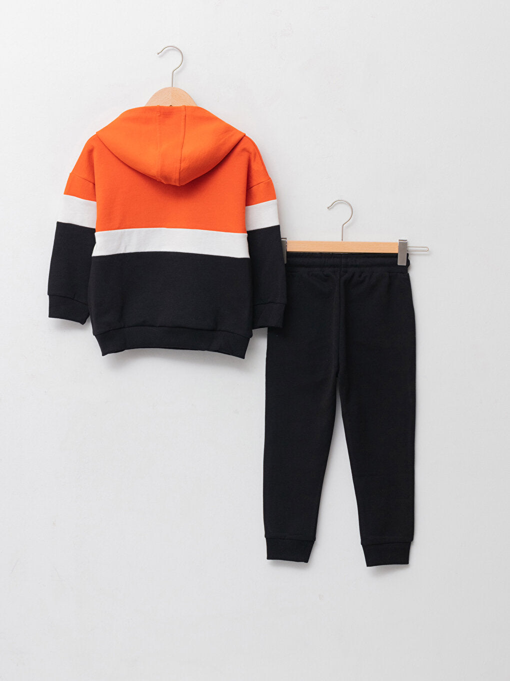 Hooded Long Sleeve Baby Boy Sweatshirt and Jogger Pants 2-Piece Set