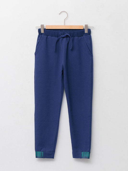 Printed Boys' Jogger Sweatpants with Elastic Waist