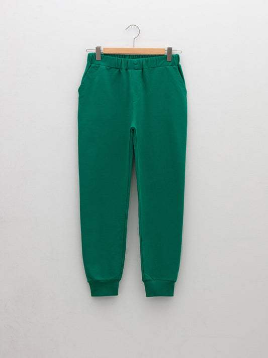 Basic Boy's Jogger Sweatpants with Elastic Waist